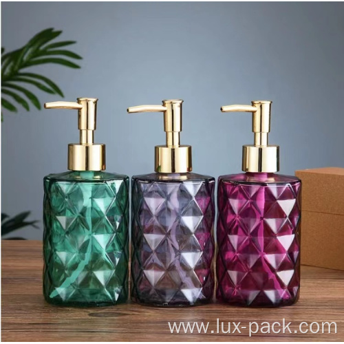 Wholesale Custom Glass Liquid Hand Body Soap Dispenser Bottle